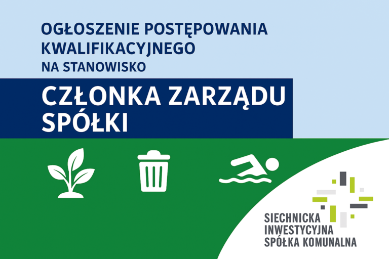 Konkurs na Członka Zarządu SISK Sp. z o.o.